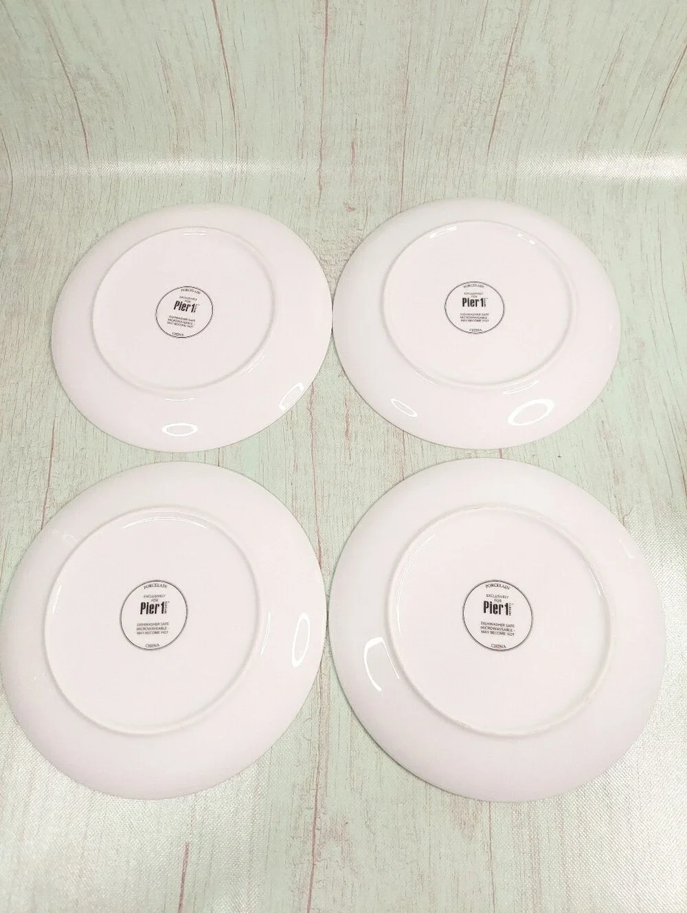 Pier 1 Imports Easter Bunny Plates Set Of 4